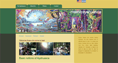 Desktop Screenshot of en.maestrayahuasca.com