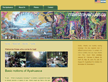 Tablet Screenshot of en.maestrayahuasca.com